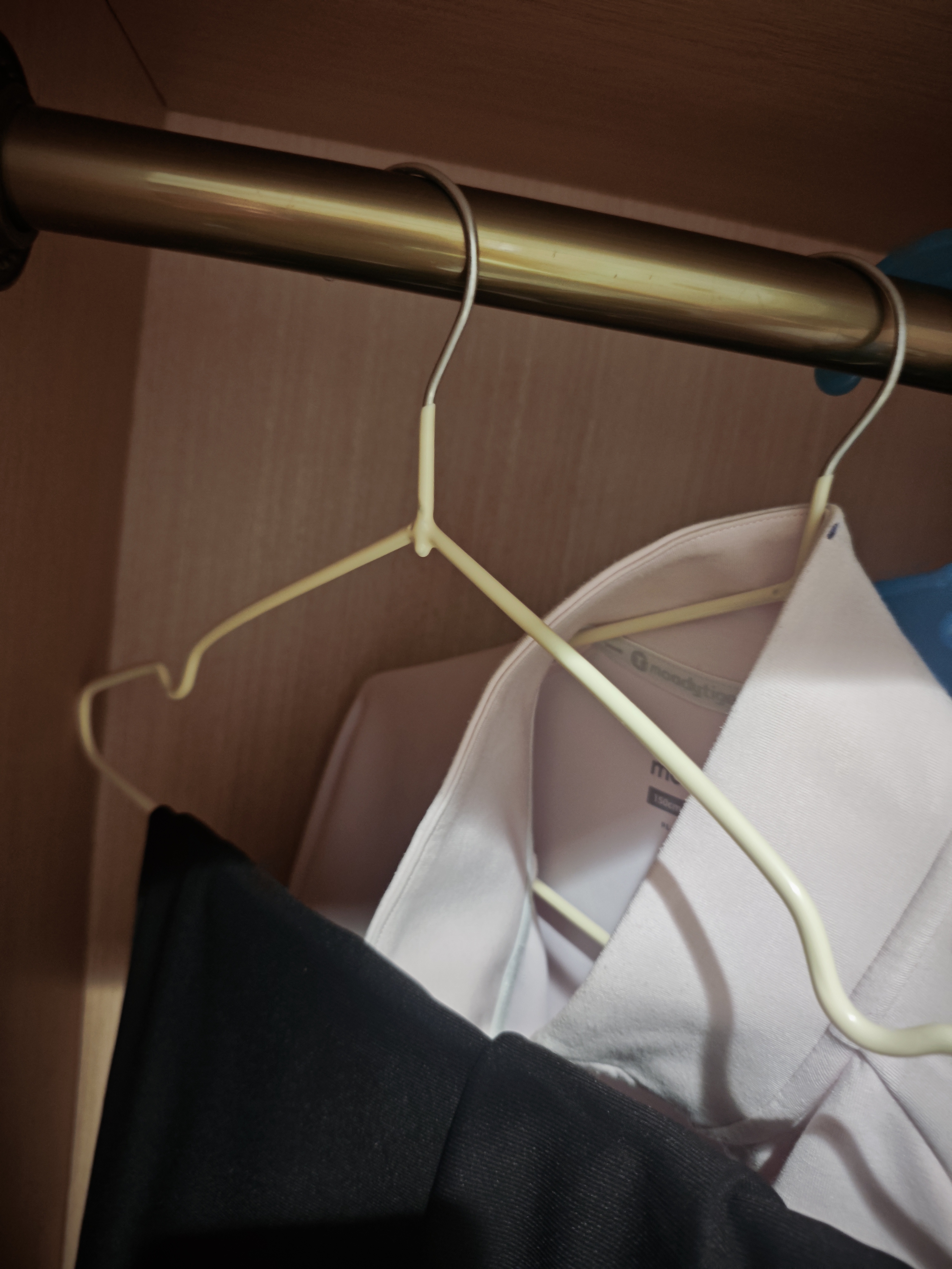 四万公里衣架家用衣挂防滑无痕晾衣架子衣服架大衣衣撑子干湿两用挂衣架加粗加大金属浸胶学生浸塑宿舍服装店白色20个 实拍图