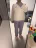 都市丽人内衣女士睡衣套装纯色套头加绒米粒绒法兰绒珊瑚绒家居服2H3212 实拍图
