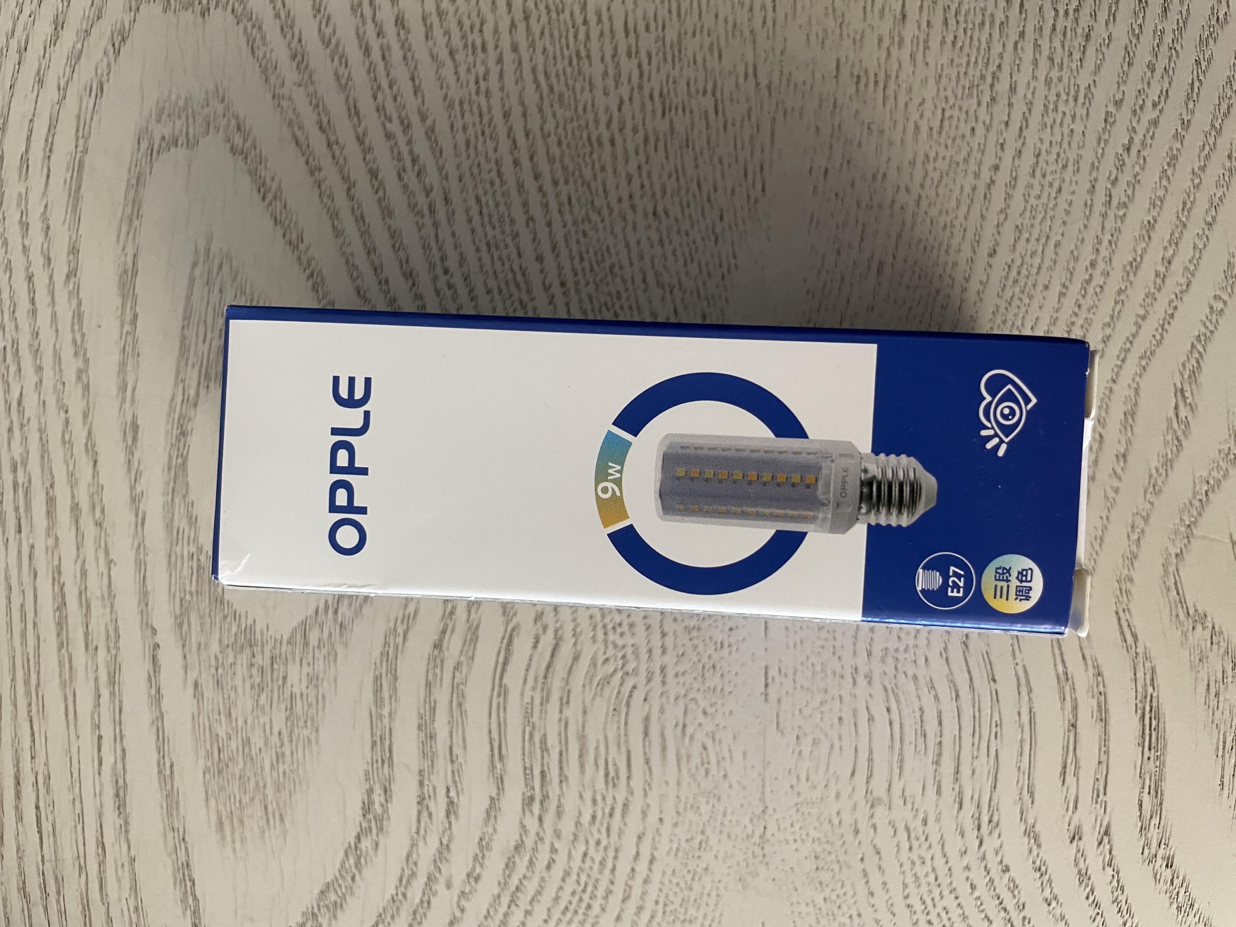 欧普照明（OPPLE）超亮led灯泡E27大螺口玉米灯蜡烛泡柱状泡家用节能灯 9W三档调色 实拍图