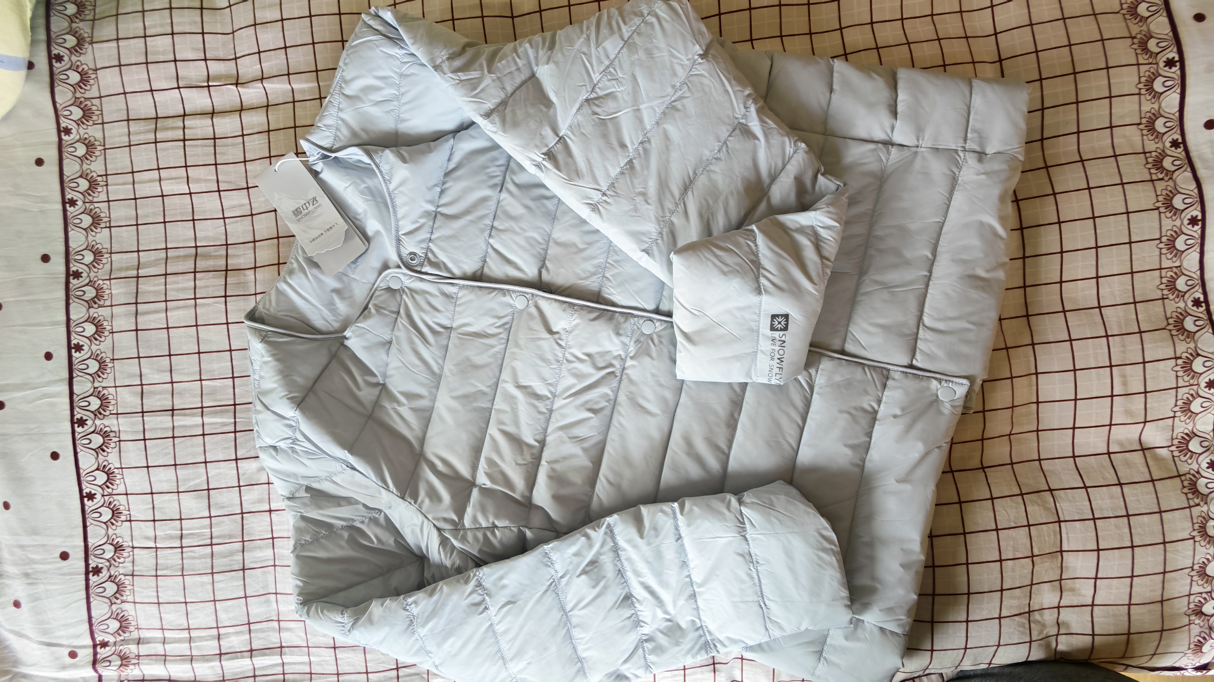 雪中飞女式轻暖排骨羽绒服26款时尚舒适休闲通勤百搭保暖运动羽绒内恤 海盐奶盖蓝|5C20 2XL 180/100A 实拍图