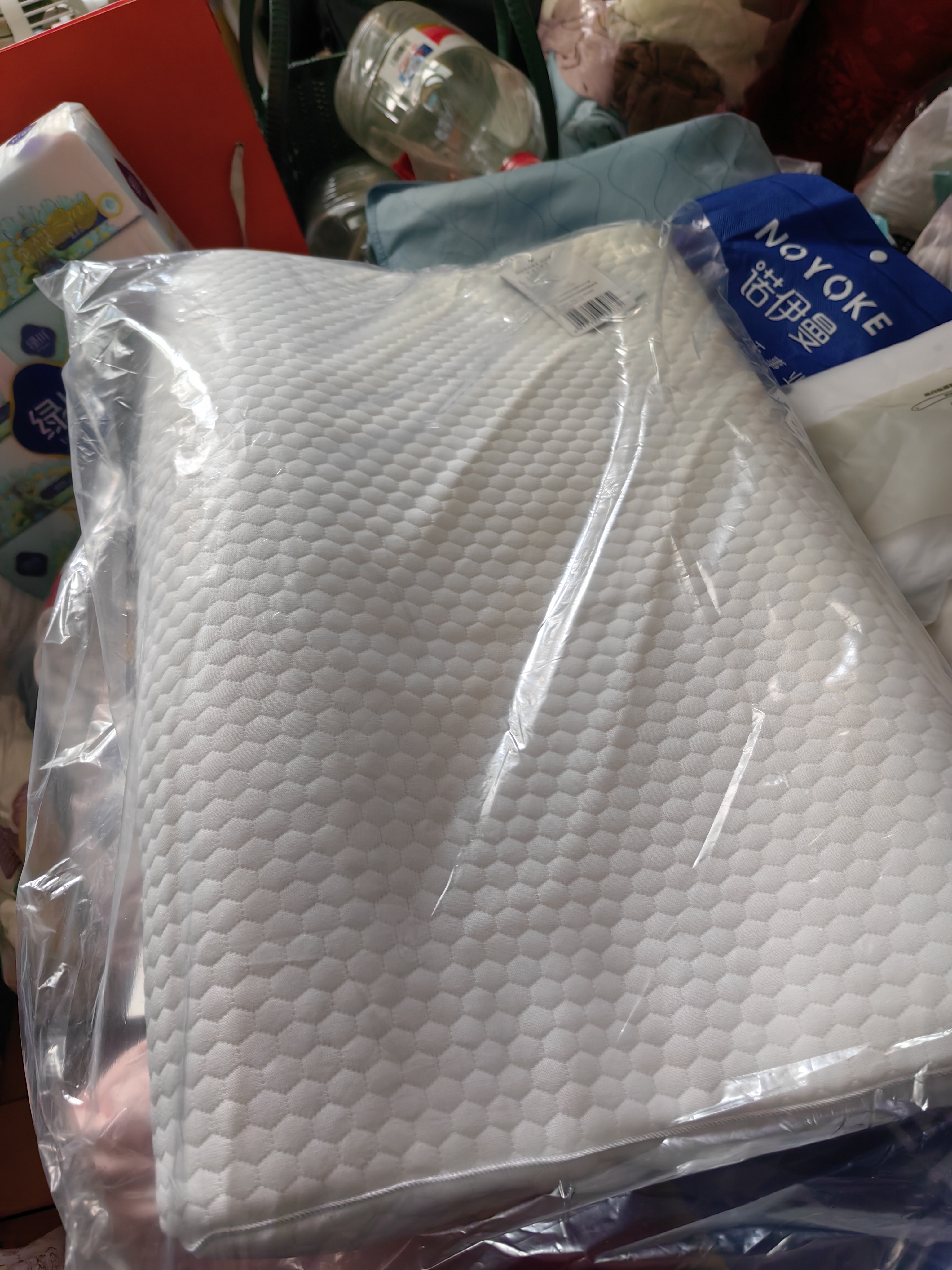 诺伊曼 NOYOKE乳胶枕头颈椎枕专用成人睡眠枕头波浪形泰国天然乳胶【平板低枕】 实拍图