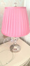 络曼（LUOMAN）欧式水晶台灯卧室床头灯美式书房客厅结婚庆婚房礼物创意装饰台灯 EA2075粉红按钮开关 实拍图