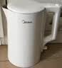 美的（Midea）电热水壶食品级304不锈钢自动断电双层防烫全钢无缝1.5L容量 MK-HJ1566 实拍图