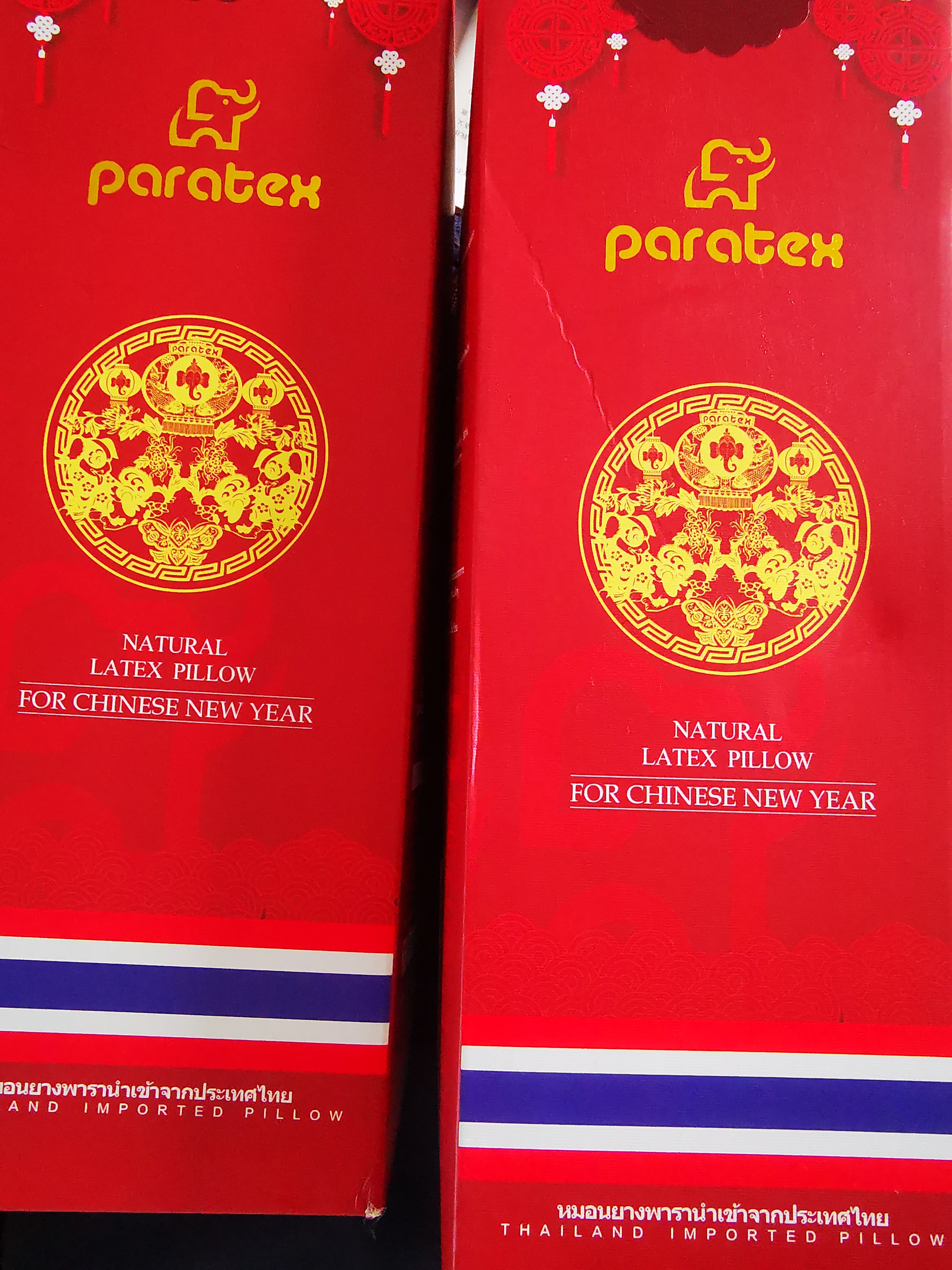 paratexECO天然乳胶枕头 94%乳胶含量 泰国原芯进口 曲线枕 红色送礼专享 实拍图