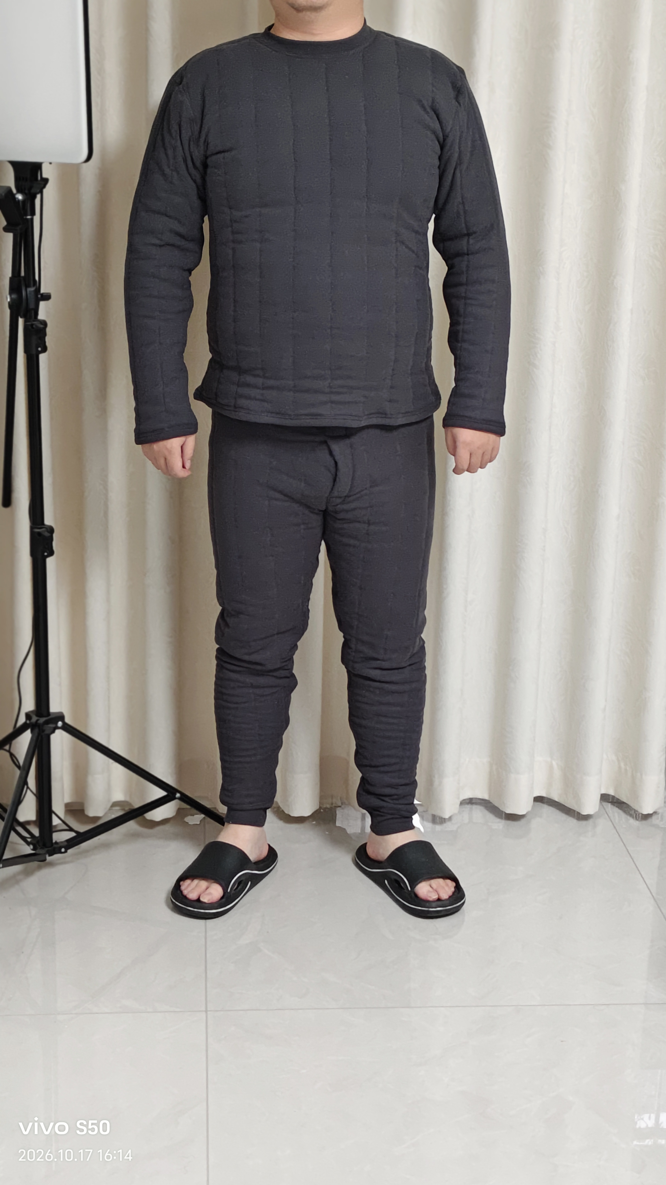 杉杉【100%羊毛夹绒五层加厚】男士保暖内衣套装冬季抗寒秋衣秋裤内衣 实拍图