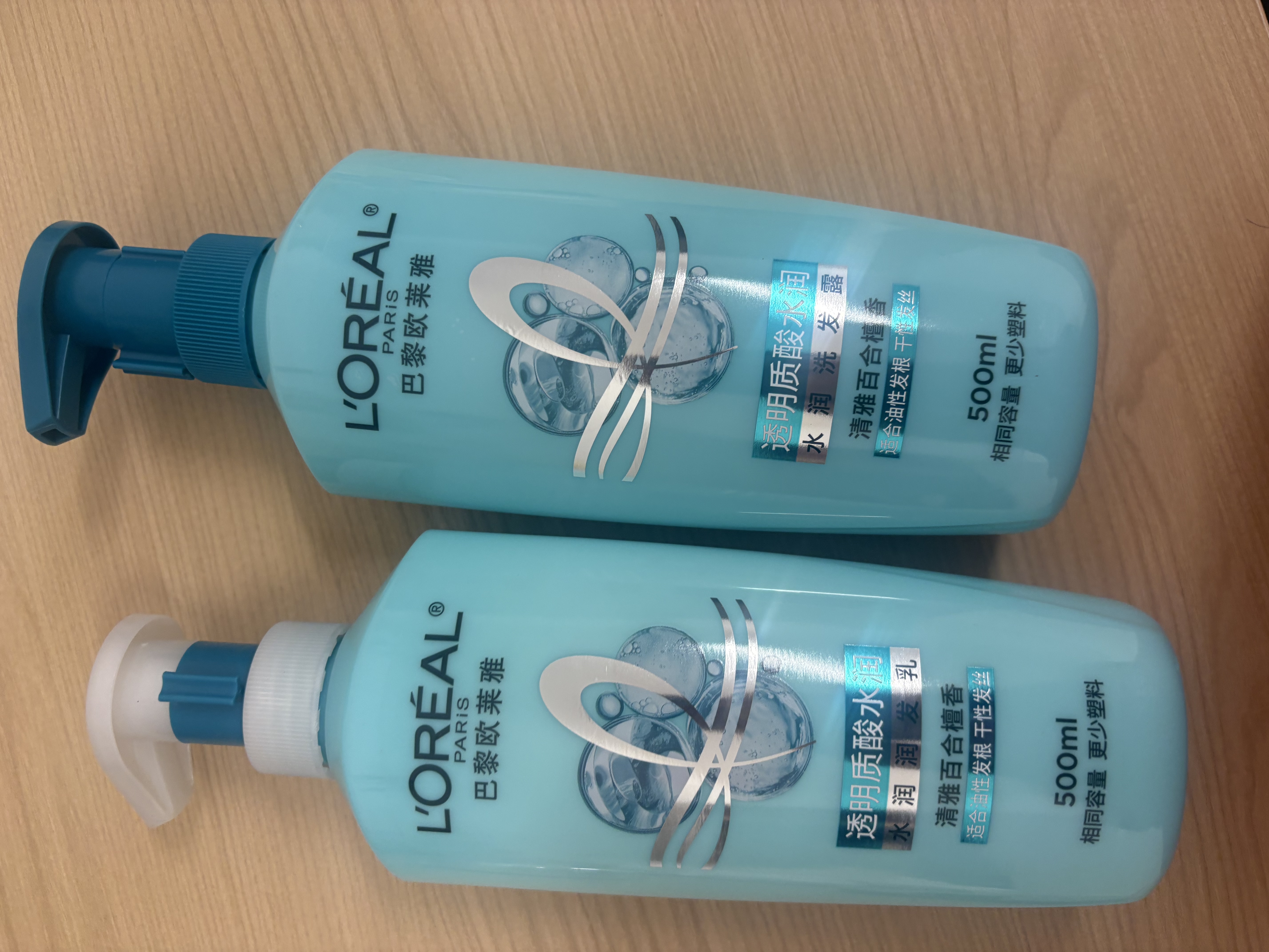欧莱雅透明质酸水润润发乳500ml 无硅油护发素润发 实拍图