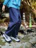 探路者（TOREAD）男女童裤子 秋冬季款童装儿童运动休闲软壳裤QAMMBN95686 暗夜黑 140 实拍图