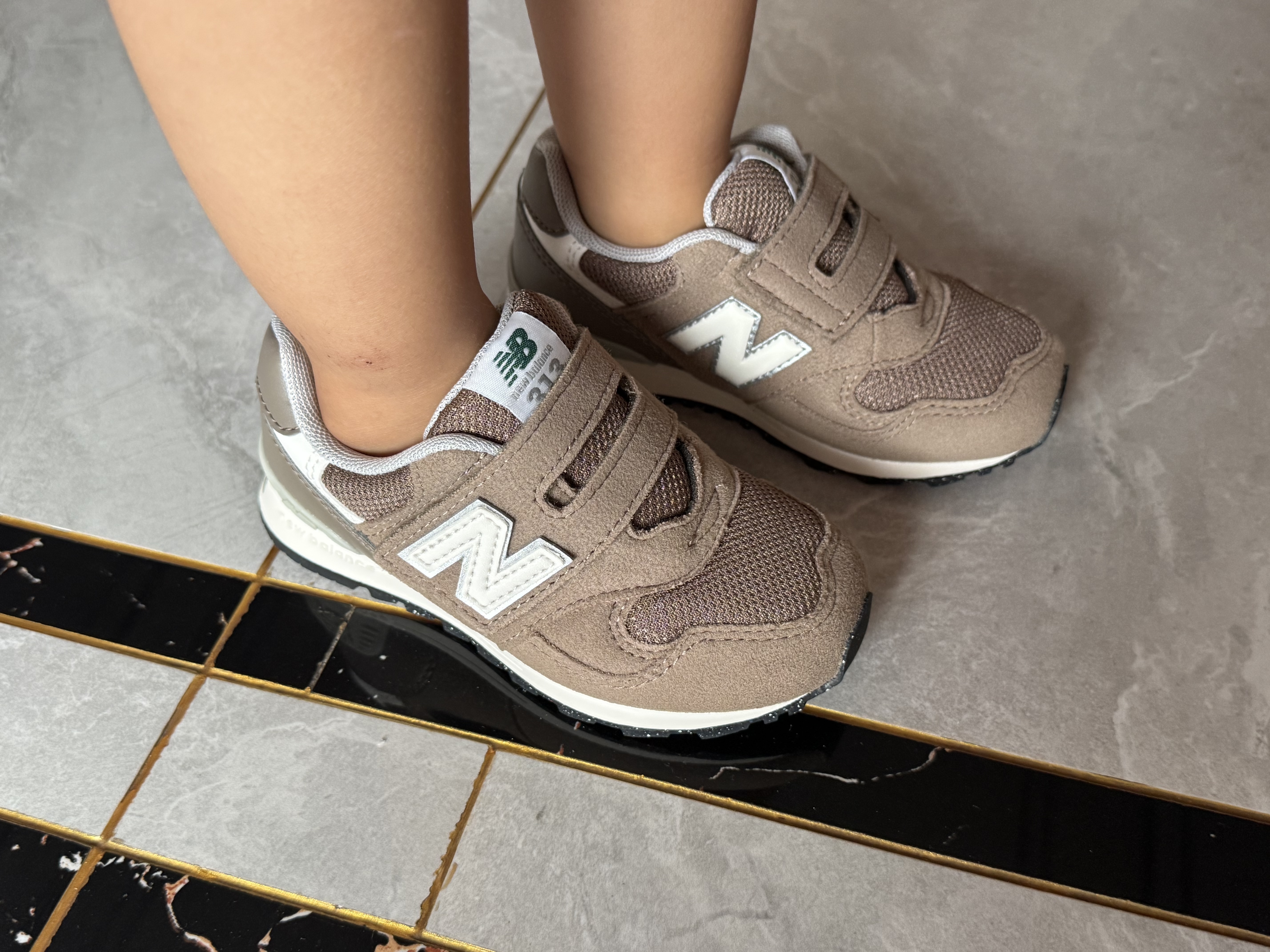 NEW BALANCE小童鞋 男女童秋季透气舒适魔术贴学步鞋313 晒单实拍图