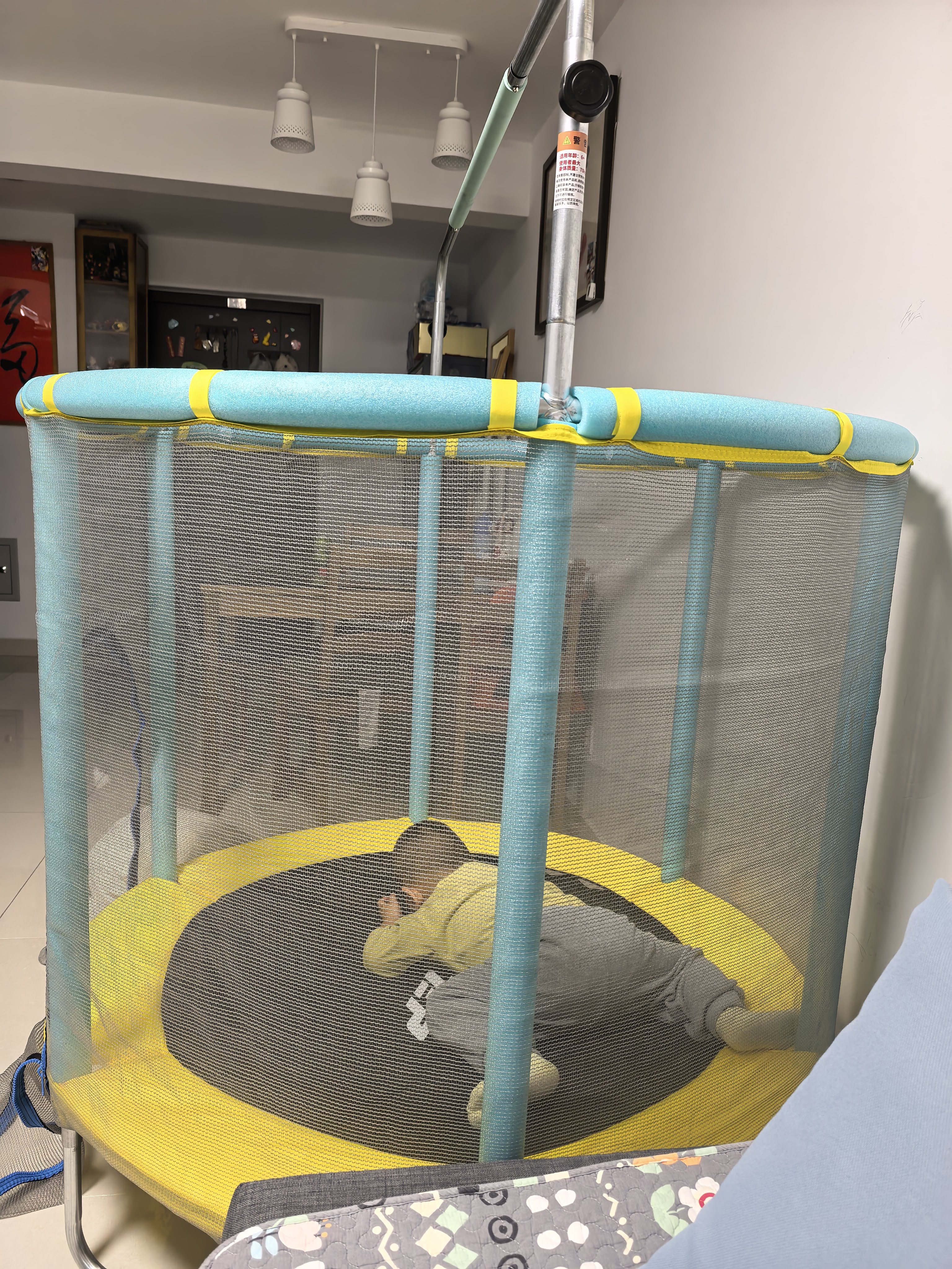 特步（XTEP）蹦蹦床儿童家用室内宝宝弹跳床训练运动玩具小孩成人亲子家庭吊床 实拍图