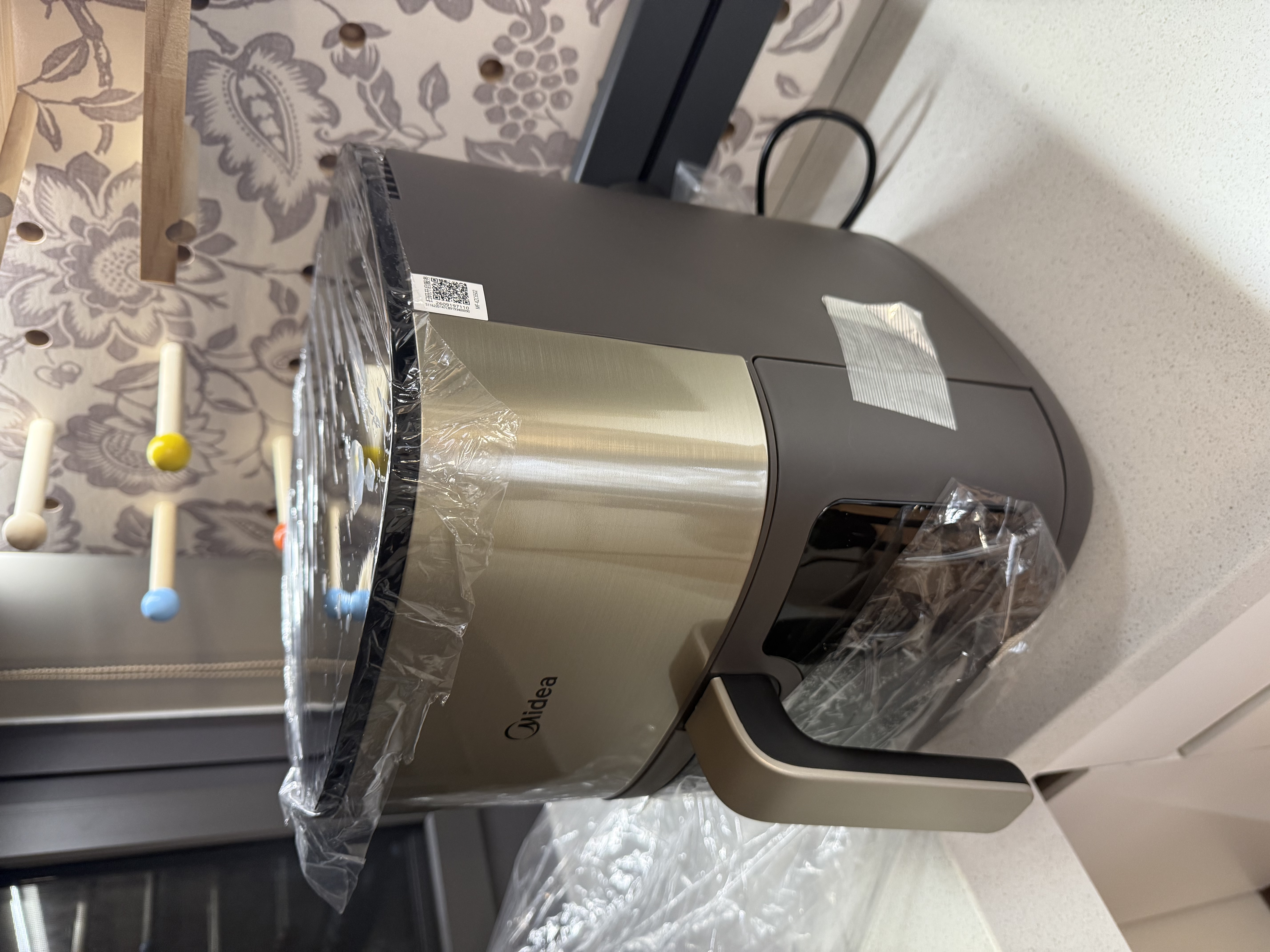 美的（Midea）空气炸锅美的蒸烤一体机小家电 家用0氟大容量6.5L 炎烤免翻面多功能 双热源金属内腔KZC6502 实拍图