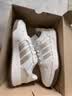 adidas ENTRAP美式校园风运动鞋少年感复古篮球风板鞋阿迪达斯   白色/金属暗银   42.5 实拍图