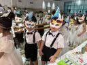 罗蒙男童礼服夏季儿童毕业演出服幼儿园背带裤花童 黑色套装 120 实拍图