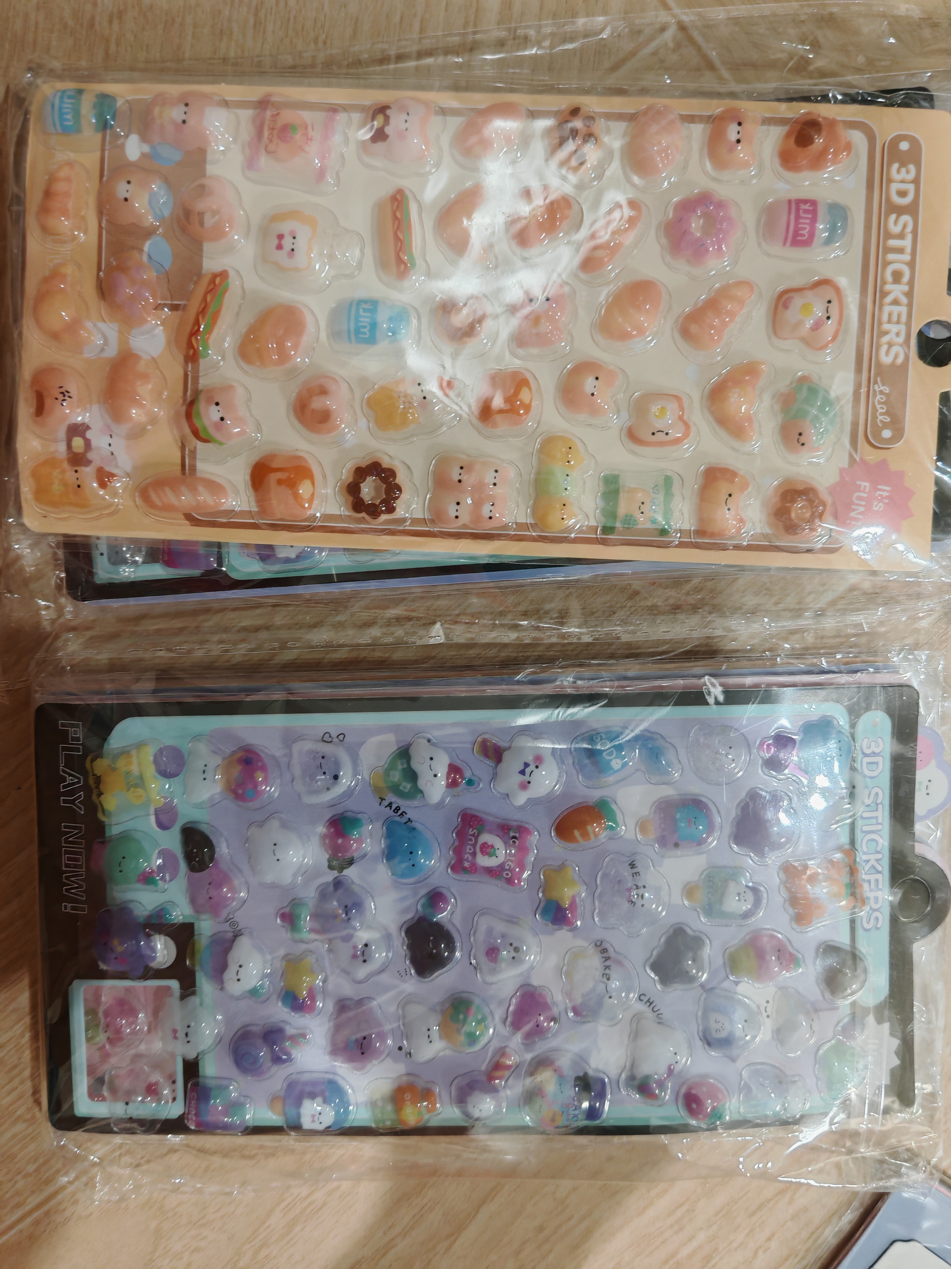 具才3d立体儿童贴纸女孩造景水晶diy手账便签小鼻嘎贴纸遮丑美甲ins高颜值电脑手机桌面自粘不留胶背贴 实拍图