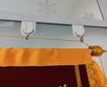 洁比世窗帘挂钩45个窗帘成品配件四爪钩布钩布带四叉钩银色 实拍图