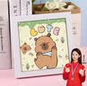 名遇钻石画幼儿园手工材料包学生手工制作diy画亲子手工钻石贴画带框儿童暑假手工制作创意礼物伴手礼 实拍图