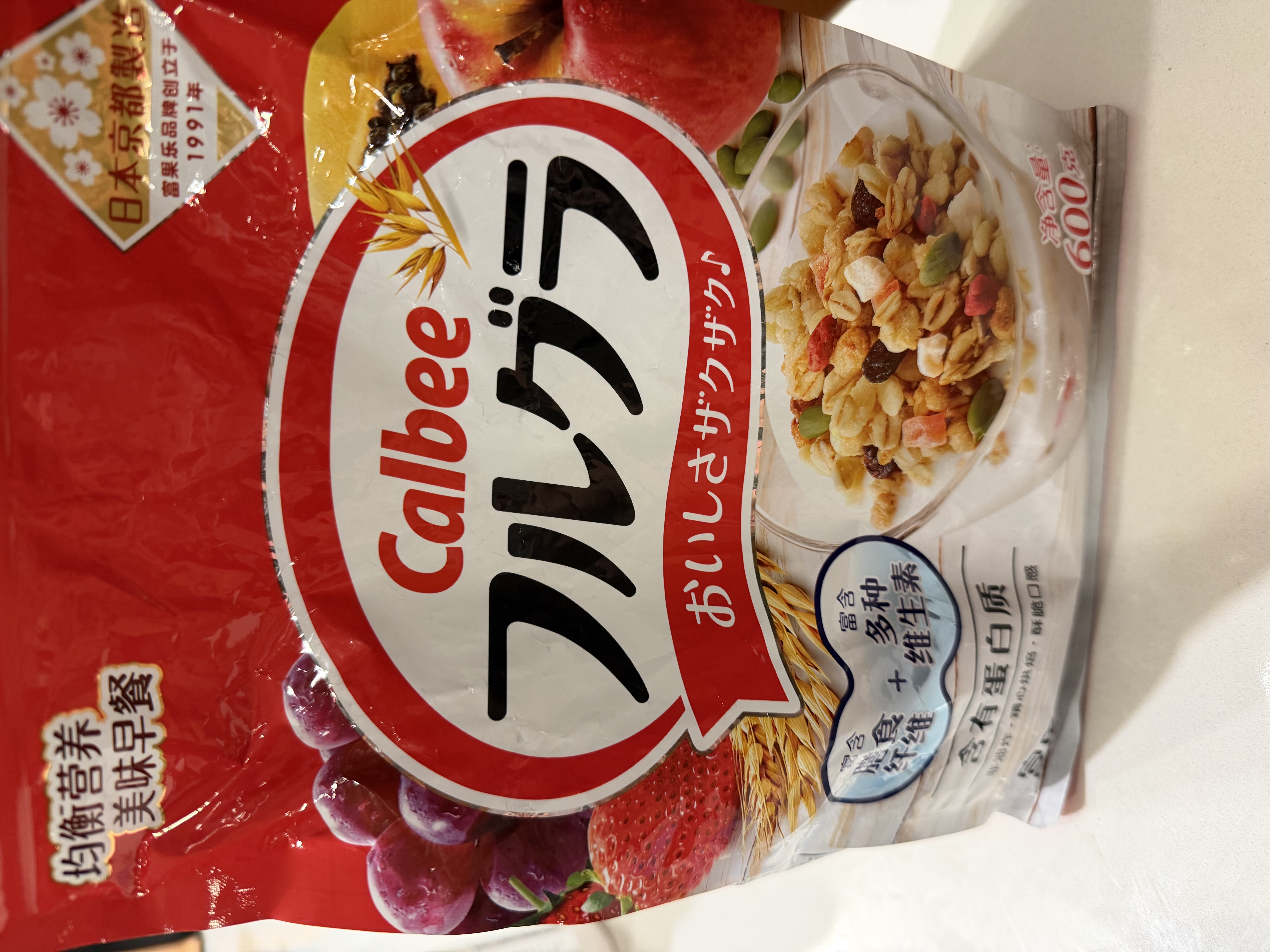 卡乐比（Calbee）原味水果麦片600g*2进口非油炸 营养代餐早餐零食 实拍图