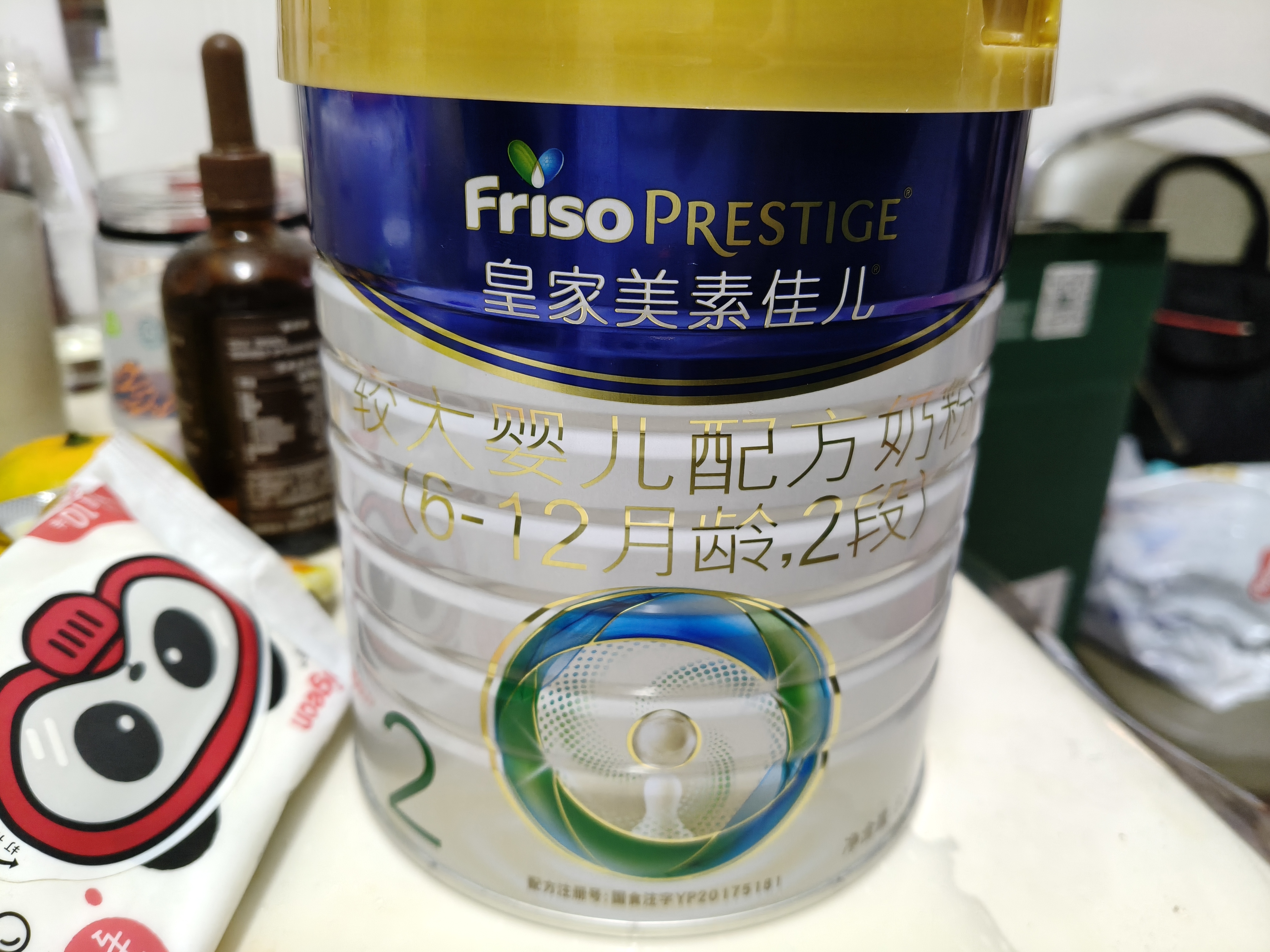 美素佳儿（Friso）皇家较大婴儿配方奶粉2段（6-12个月）800克*3罐 乳铁蛋白 实拍图