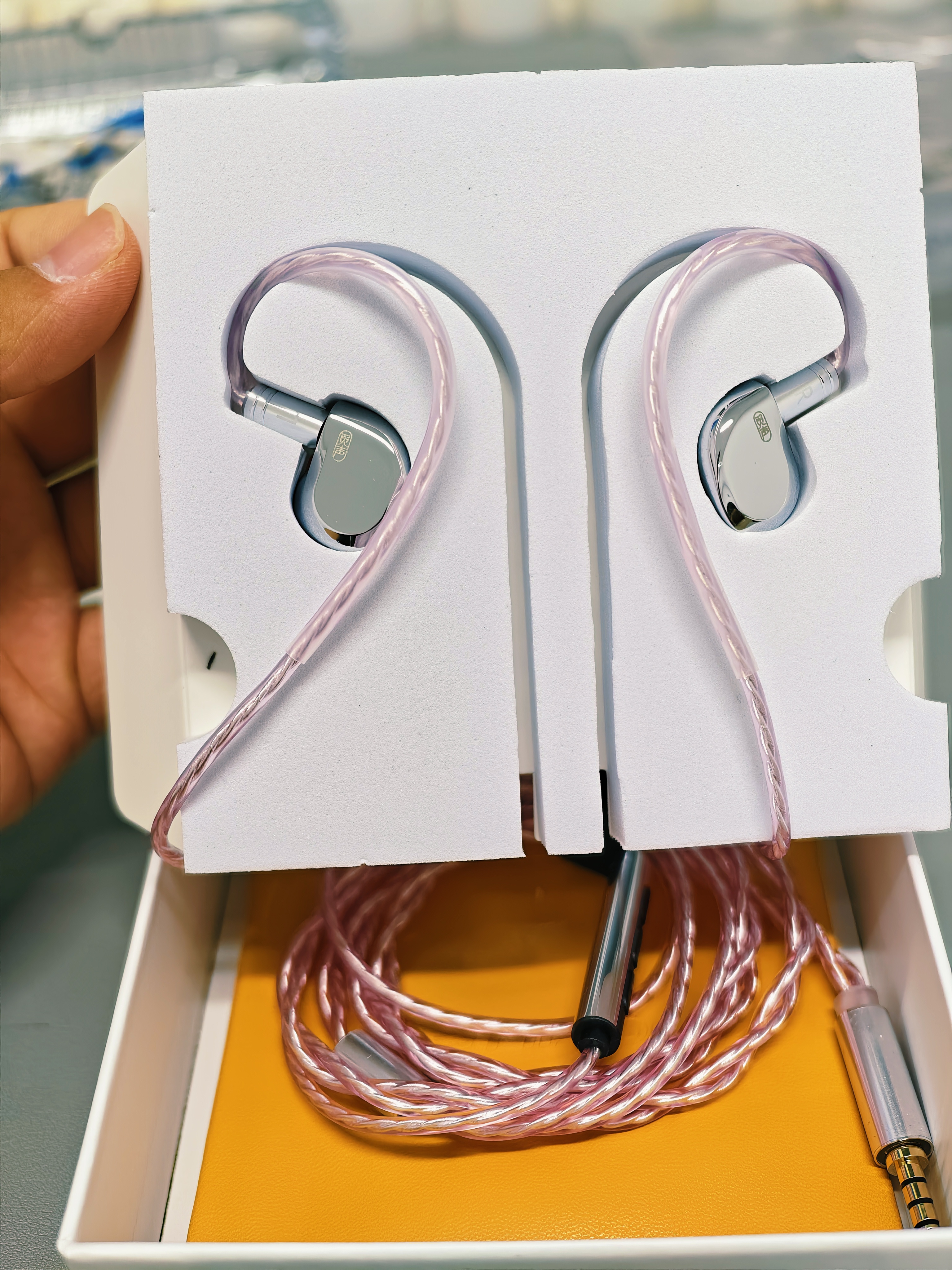 觅声天鹤座2【王浩宇Whys推荐】入耳式HiFi有线电竞耳机专业听声辨位fps游戏专用三角洲无畏契约带麦 3.5mm带麦克风+星图小尾巴 实拍图