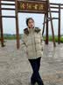 坦博尔羽绒服女短款时尚潮流可脱卸帽百搭保暖外套550388T 桉树绿 165  实拍图