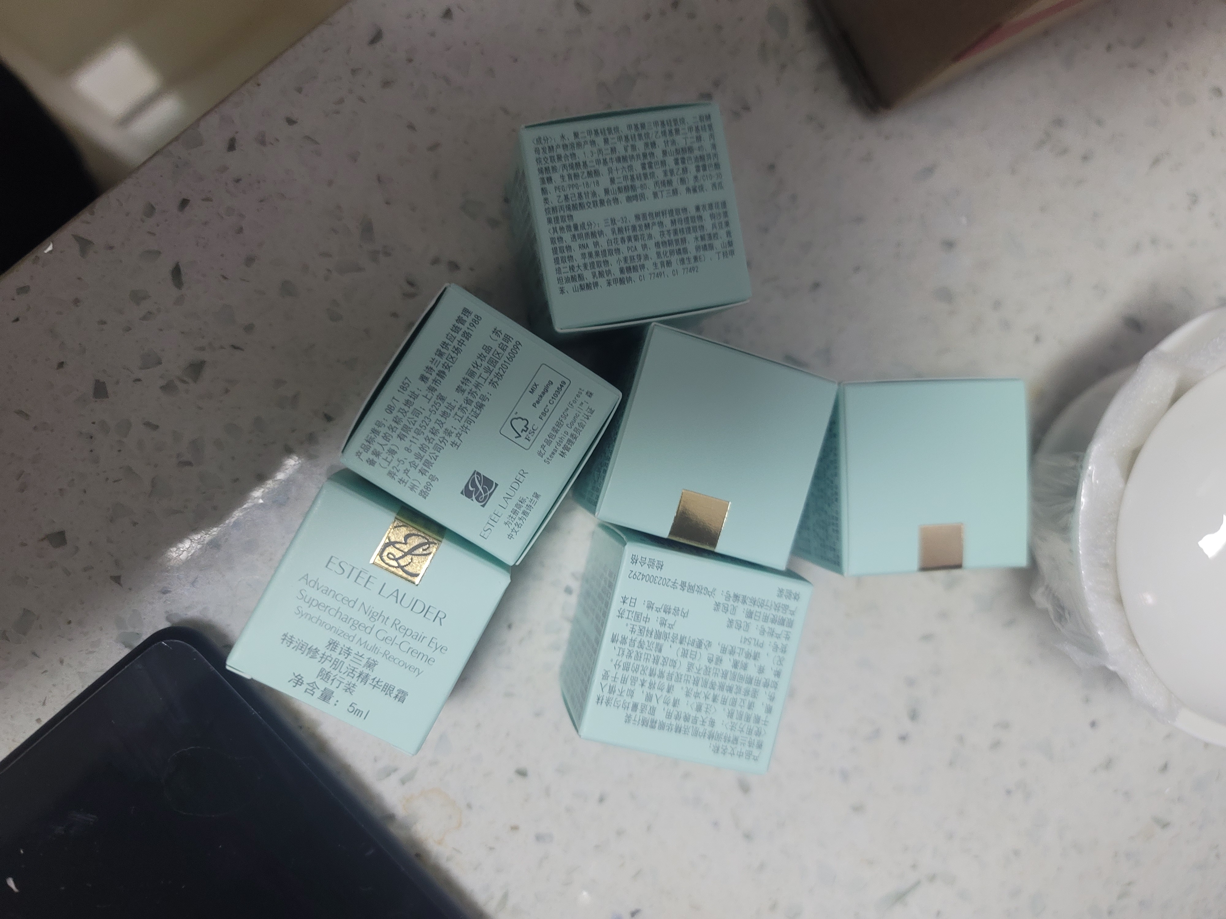雅诗兰黛小棕瓶精华眼霜15ml双支装淡纹抗老护肤品套装化妆品礼盒生日礼物 实拍图
