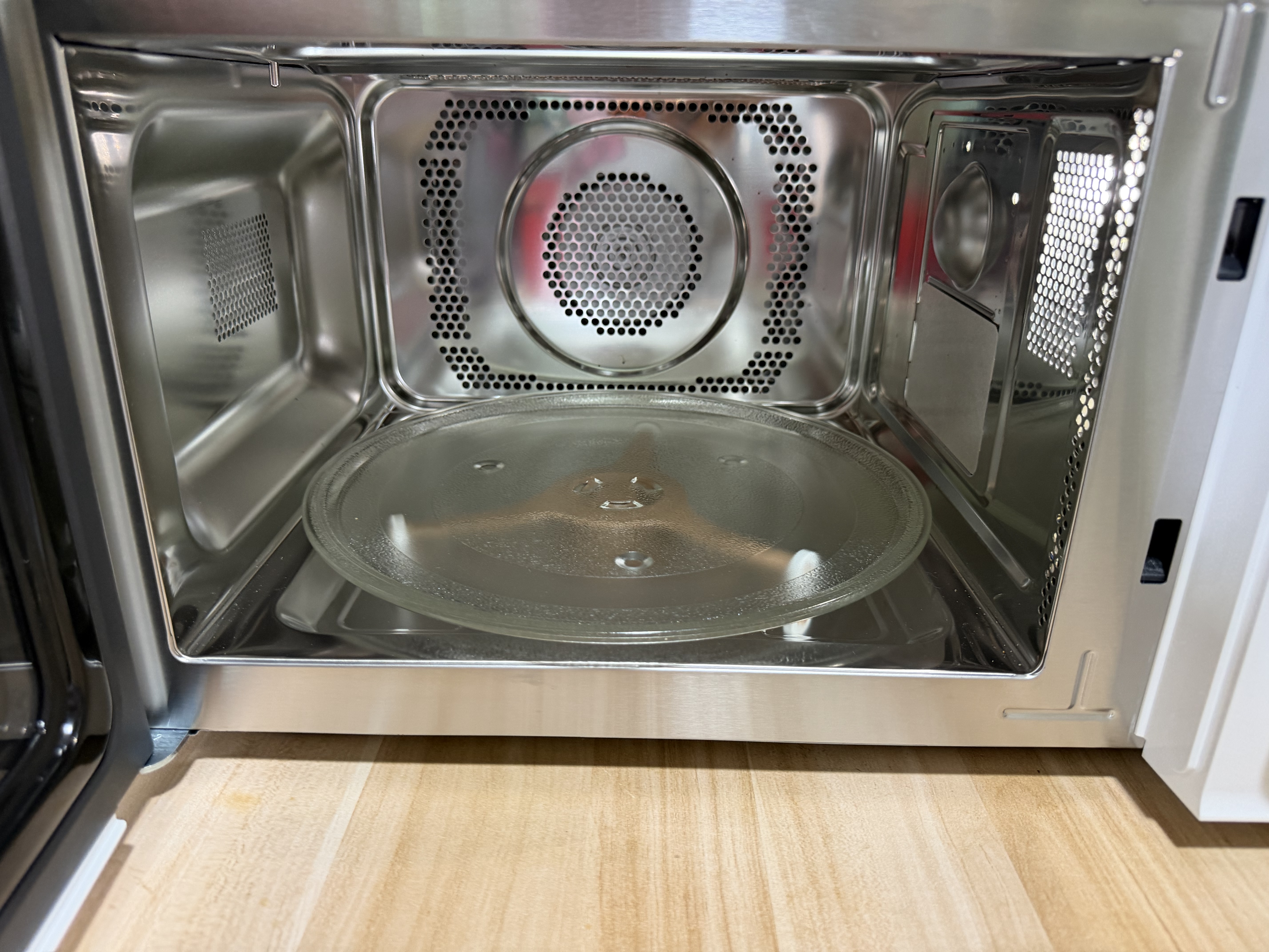 东芝（TOSHIBA）东芝家用微波炉烤箱一体机空气炸 800W变频 不锈钢腔体 智能解冻23L ER-N230BW 实拍图