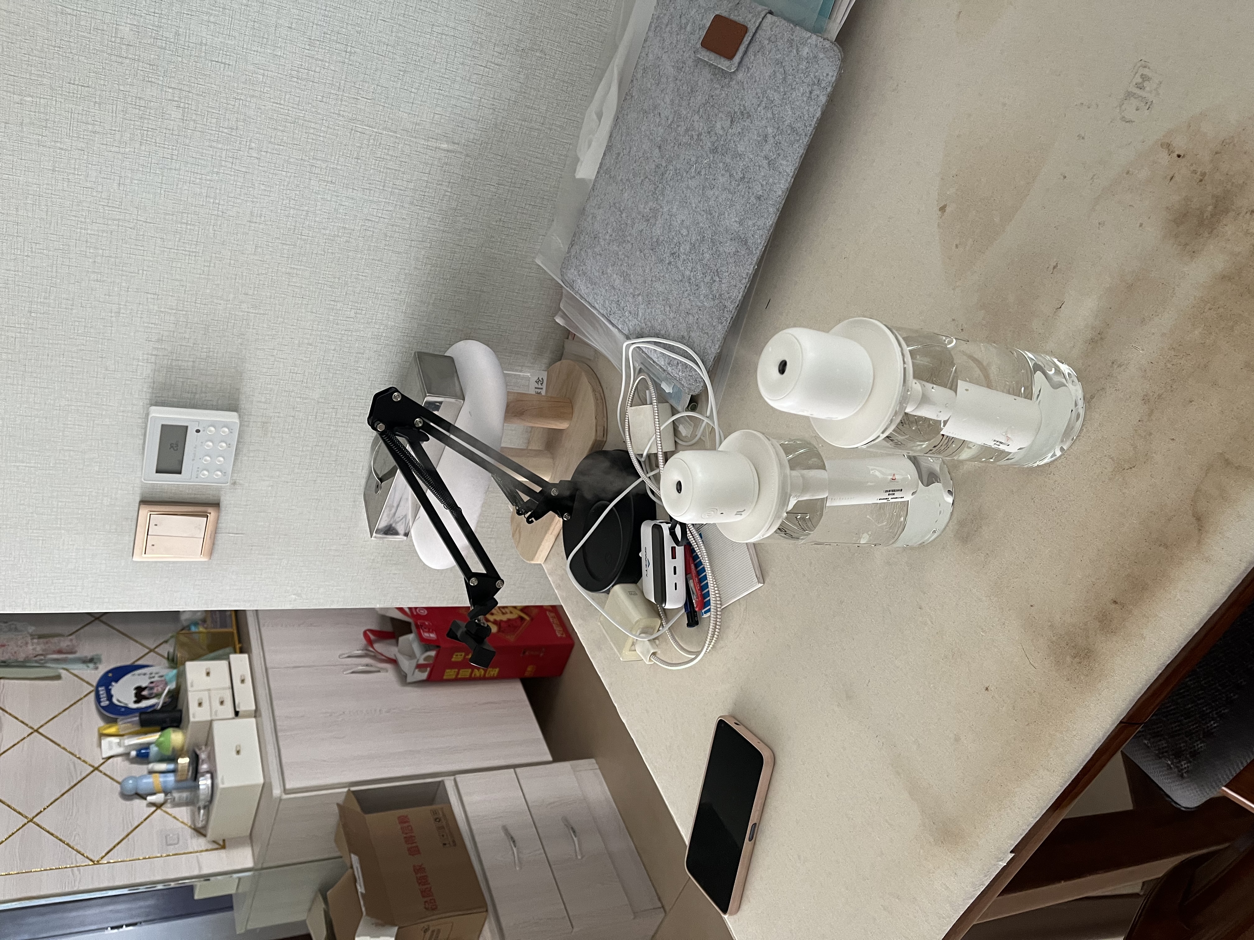 几素【已售20万+】加湿器小型便携桌面迷你卧室婴儿家用宿舍无线空气加湿床头办公室usb车载旅行大容量 【2200毫安】500ml原装玻璃瓶+2根滤芯 实拍图