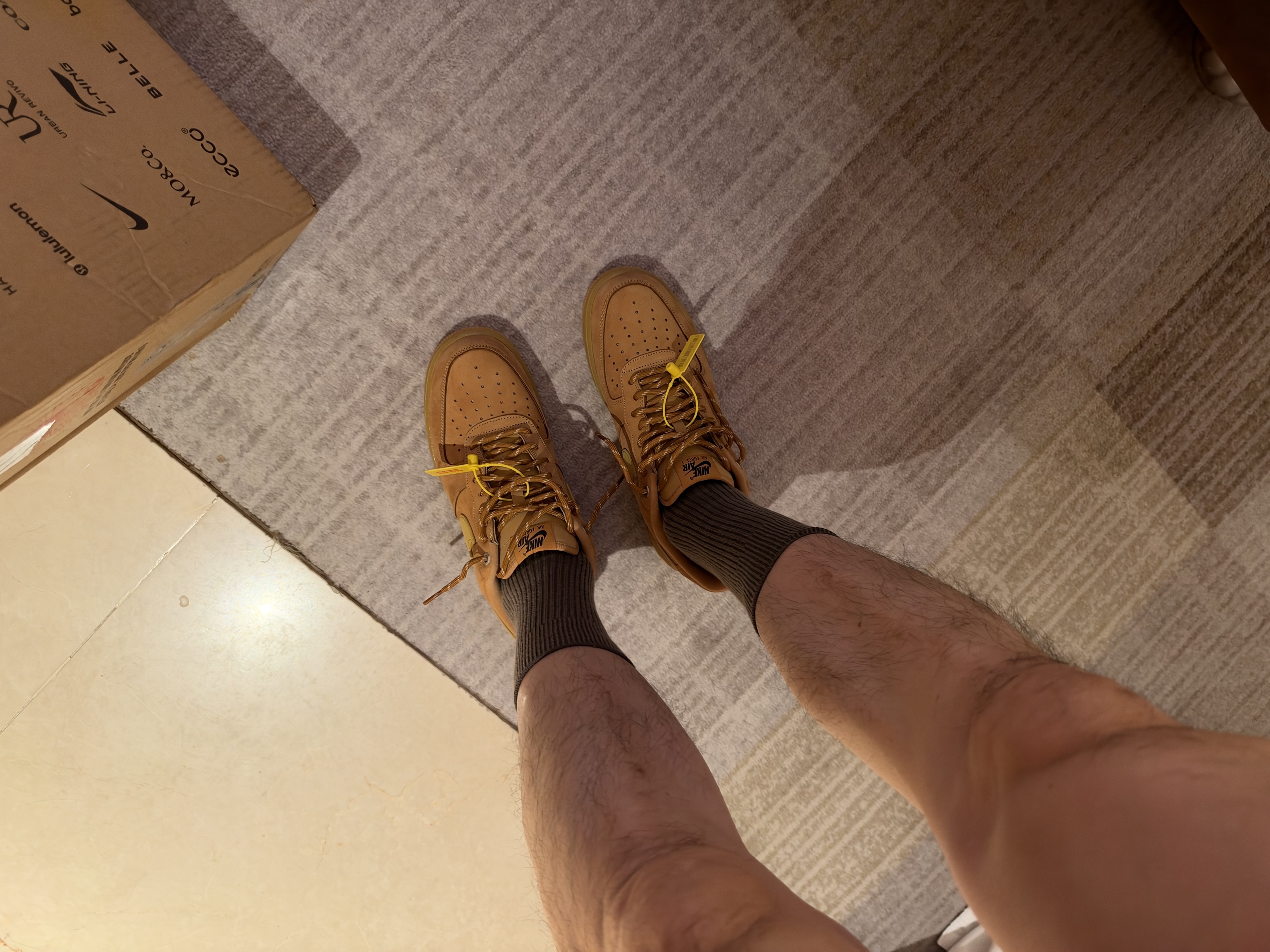耐克NIKE男空军一号AF1 运动鞋CJ9179-200小麦色43 实拍图