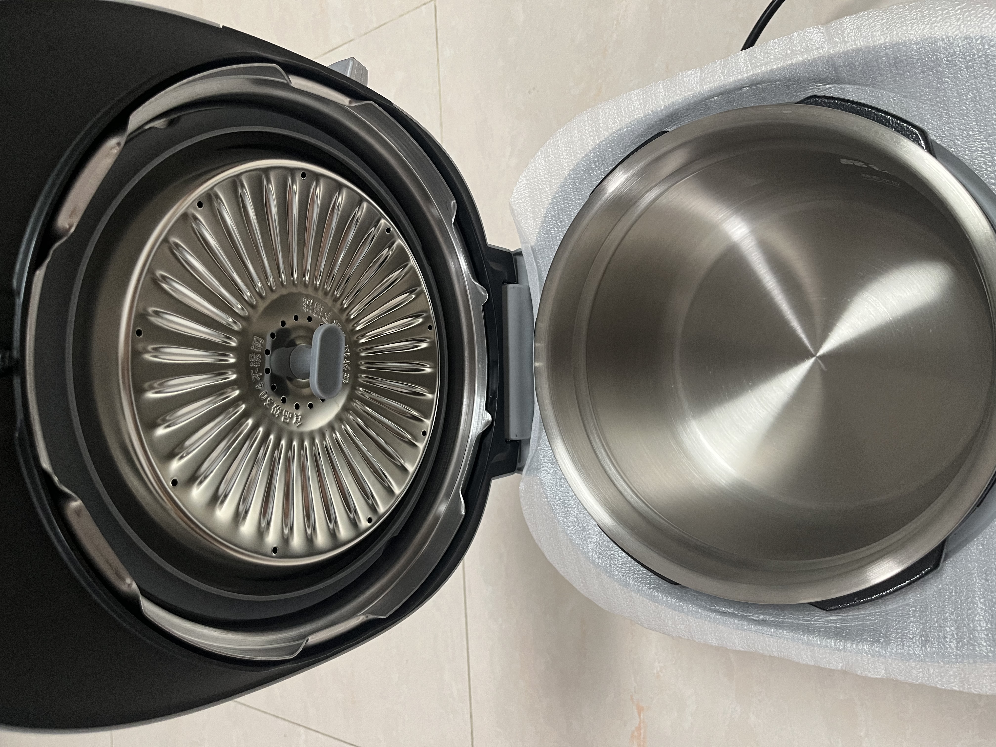 美的（Midea）IH加热大鸭梨AI智能120kPa电压力锅晶钛0涂层高压锅5L多功能新款电饭煲家用4-6人智能预约MY-S6 实拍图