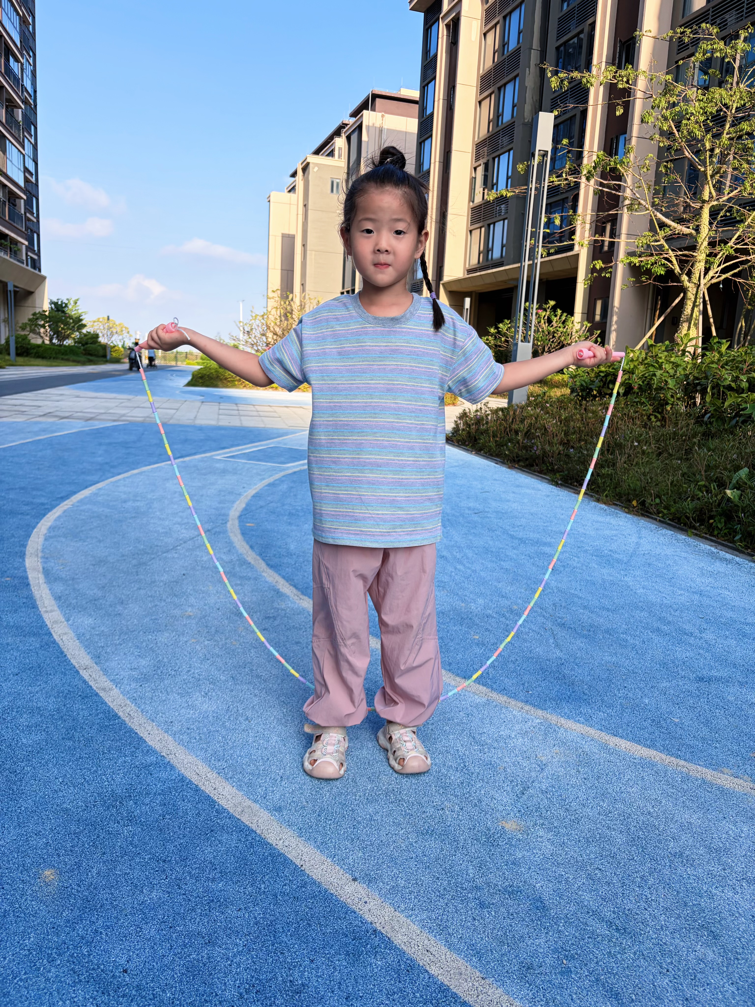 安踏（ANTA）竹节跳绳小学生专用考试 6-12 岁儿童幼儿园 3-6 岁初学不打结 实拍图