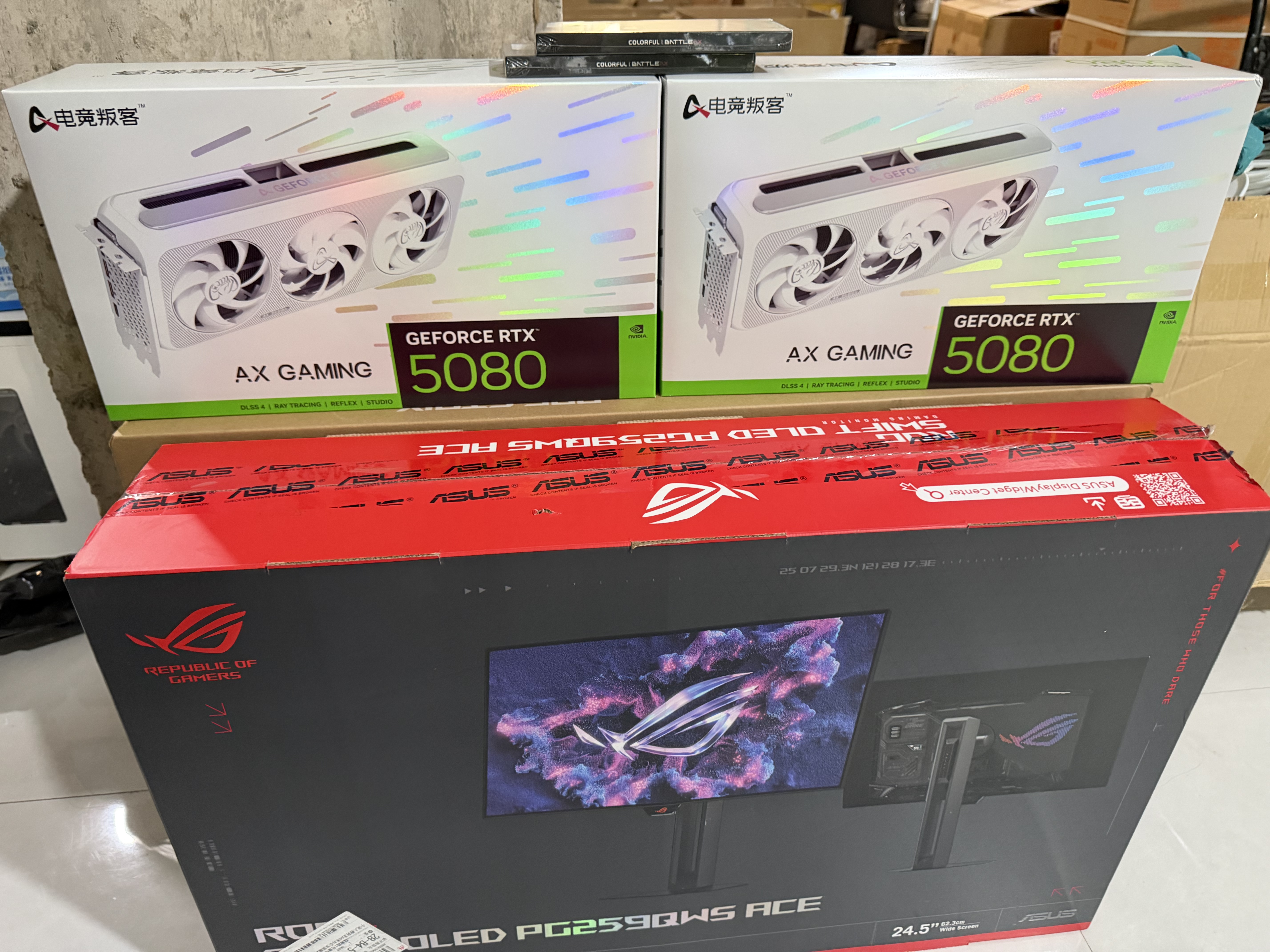 华硕ROG 超梦25 720 PG259QWS 24.5英寸720Hz OLED显示器 Esport功能0.02ms响应游戏显示器新一代OLED 实拍图