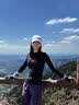 悠途（UTO）速干衣女跑步户外运动登山滑雪服保暖内衣套装 黑紫色 M 实拍图