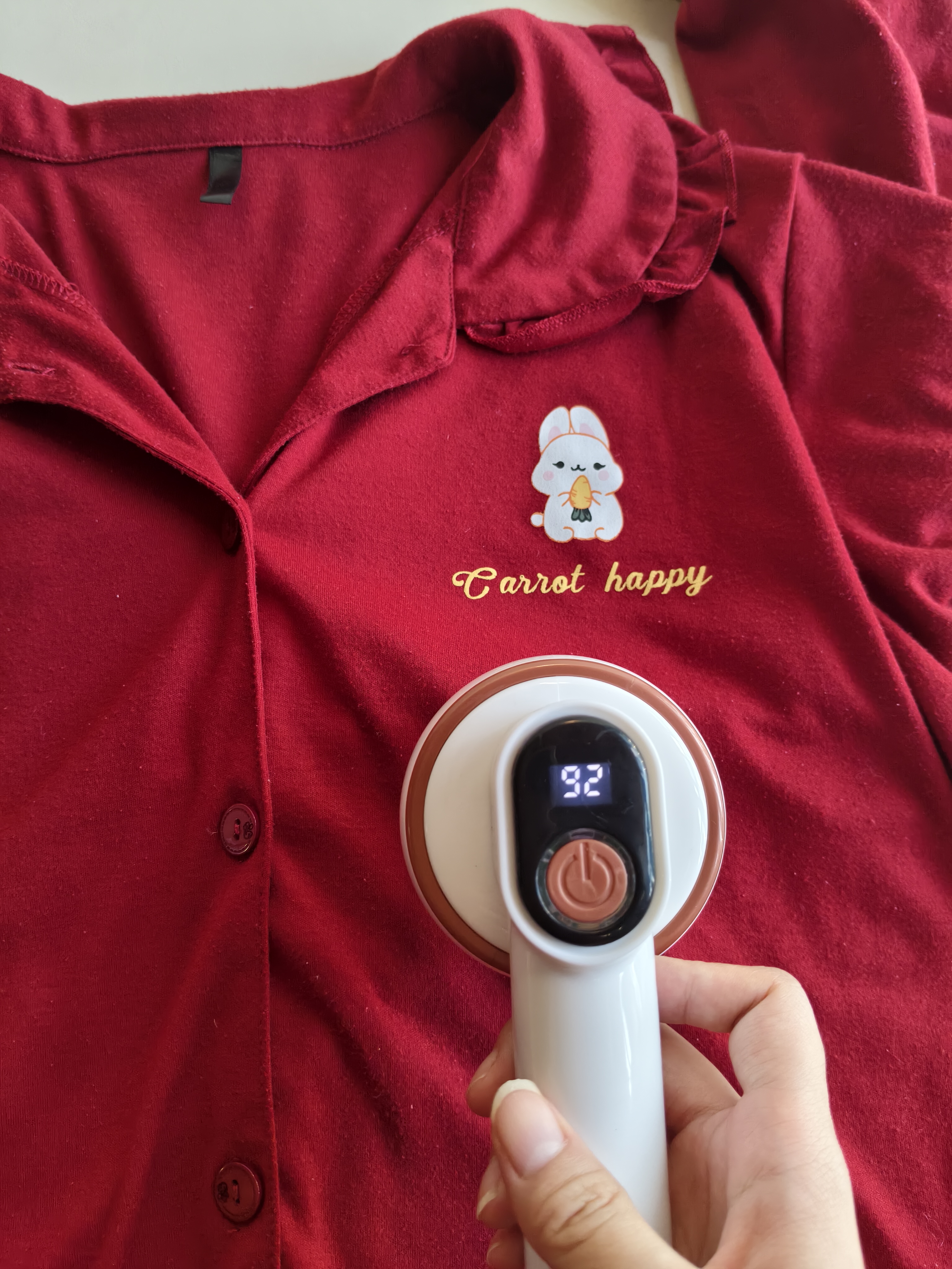 光多拉毛球修剪器衣服去毛球器大衣除吸刮剃毛球器数显充电款粘毛器白色 实拍图