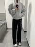 H8德训鞋男2026款春季板鞋真皮厚底莆田阿甘休闲风低帮女款运动鞋子 白黑条【莆田高品质】顺丰速发 42 实拍图