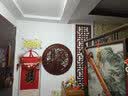 玺朝东阳木雕香樟木挂件圆形雕刻实木挂屏客厅玄关电视背墙壁挂装饰画 福 直径78cm 实拍图