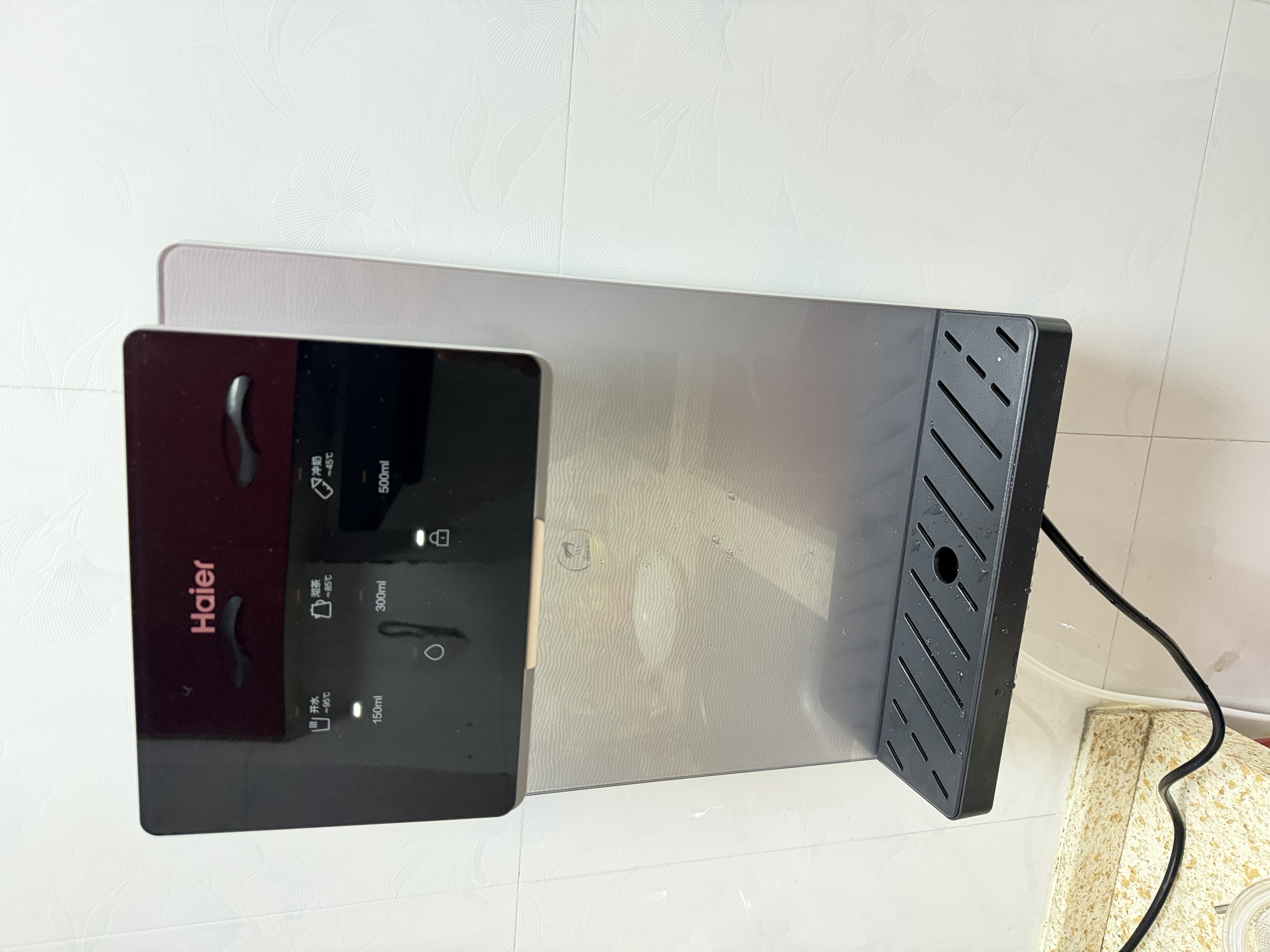 海尔（Haier）净水器家用厨下1200G流速母婴RO反渗透直饮净水机加热一体机餐边柜壁挂式管线机接自来水全屋套装 【性能套装】即热管线机+净水器 实拍图