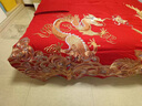 高端真丝棉四件套结婚床上用品婚庆龙凤刺绣大红纯全棉喜被十件套 龙凤呈祥【顺丰包邮+精美礼盒】 1.5米床/被套200*230cm四件套 实拍图