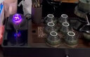 茶盘家用茶托盘长方形简约茶台排蓄双用流水茶海功夫茶具茶道配件 密胺（流水茶盘）黑—胡桃色/窗花 实拍图