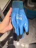 慧勘(HUIKAN)1000V低压电工绝缘手套 双面防水防触电耐磨透气 家用合闸电路维修配电室专用防滑涂胶手套 蓝色 1副 实拍图