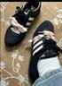 adidas「冰淇淋T头鞋」VS JOG 2.0薄底运动鞋男女阿迪达斯轻运动 黑色/浅粉 (推荐女生选小半码)   39 实拍图