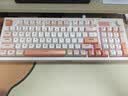 联想（Lenovo）K2有线轻音键盘 机械手感 消音结构95键 混彩灯效 人体工学 音量旋钮 有线办公键盘 拼色 石英粉 实拍图