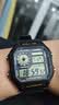 卡西欧（CASIO）复古小方块学生休闲钢带腕表 多功能户外运动手表AE-1200WH-1BVDF 实拍图