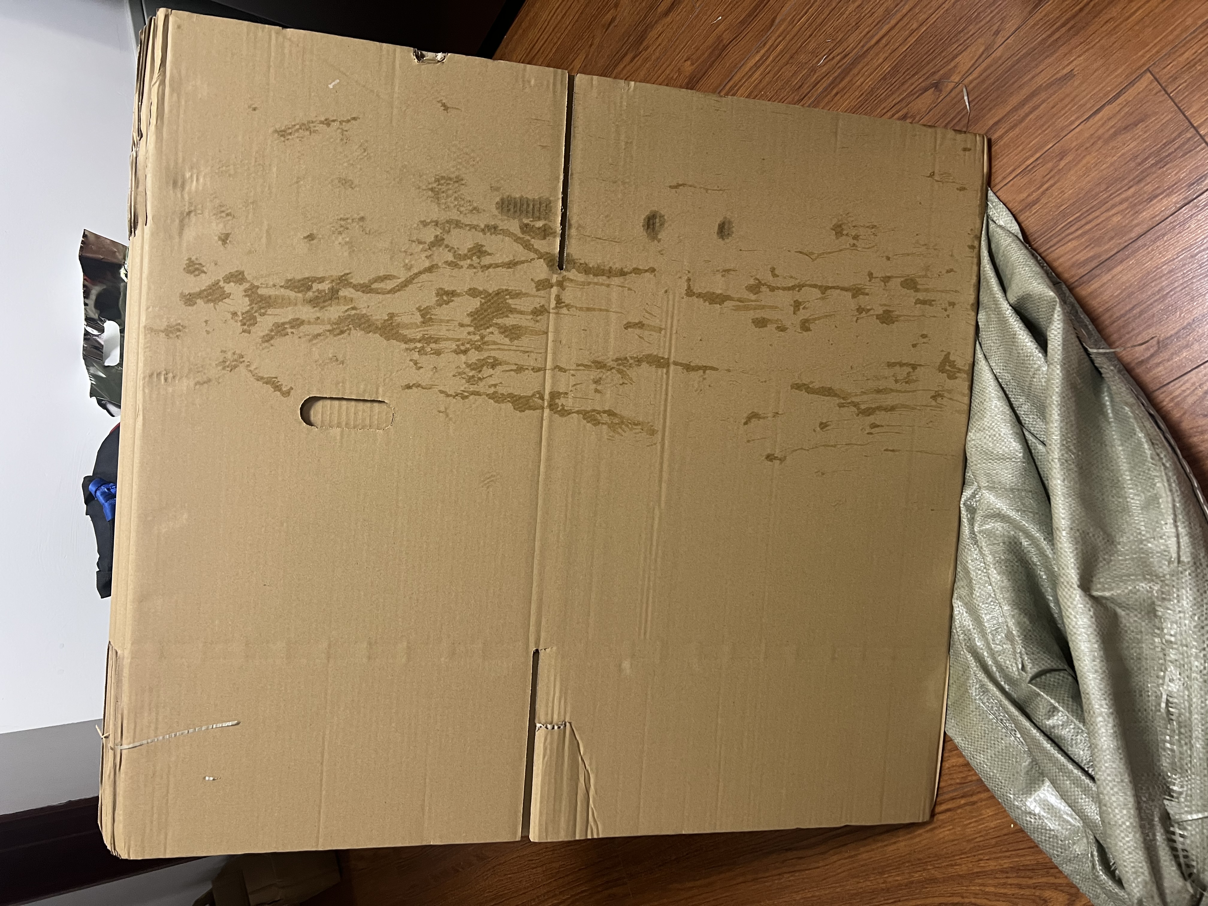 惠象京东工业自有品牌 塑料扣手搬家纸箱60*40*50cm（5个装）大号纸箱打包箱快递箱周转箱行李收纳箱办公储物 实拍图