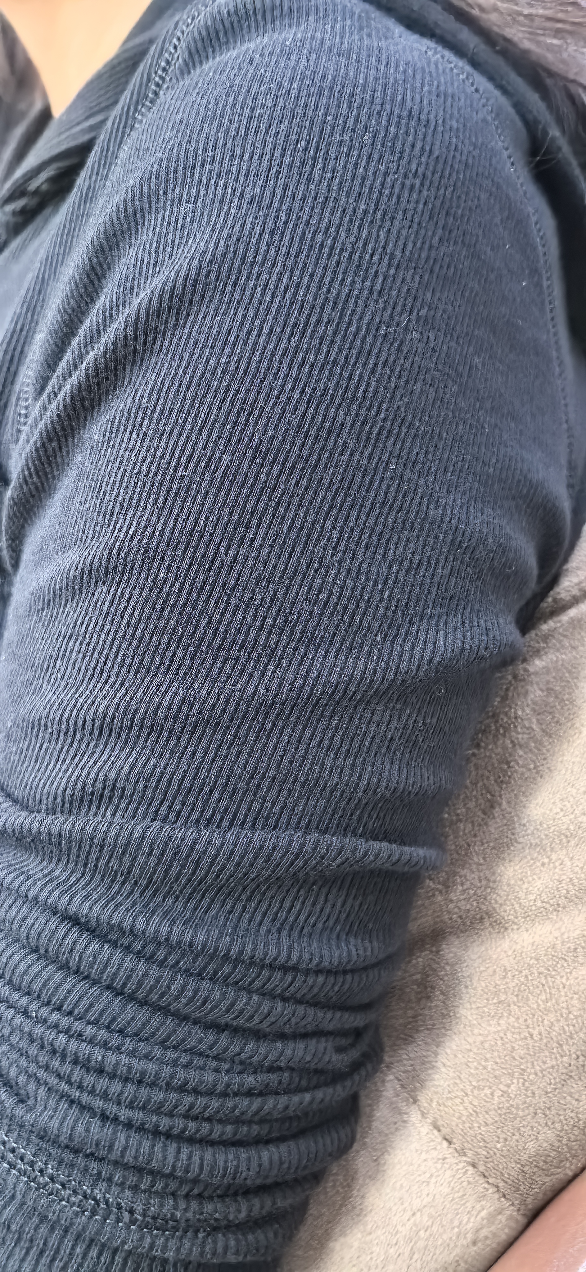 蕉下肌底打底衫亨利领V领长袖t恤秋冬修身纯色上衣圆领内搭女SF027 实拍图