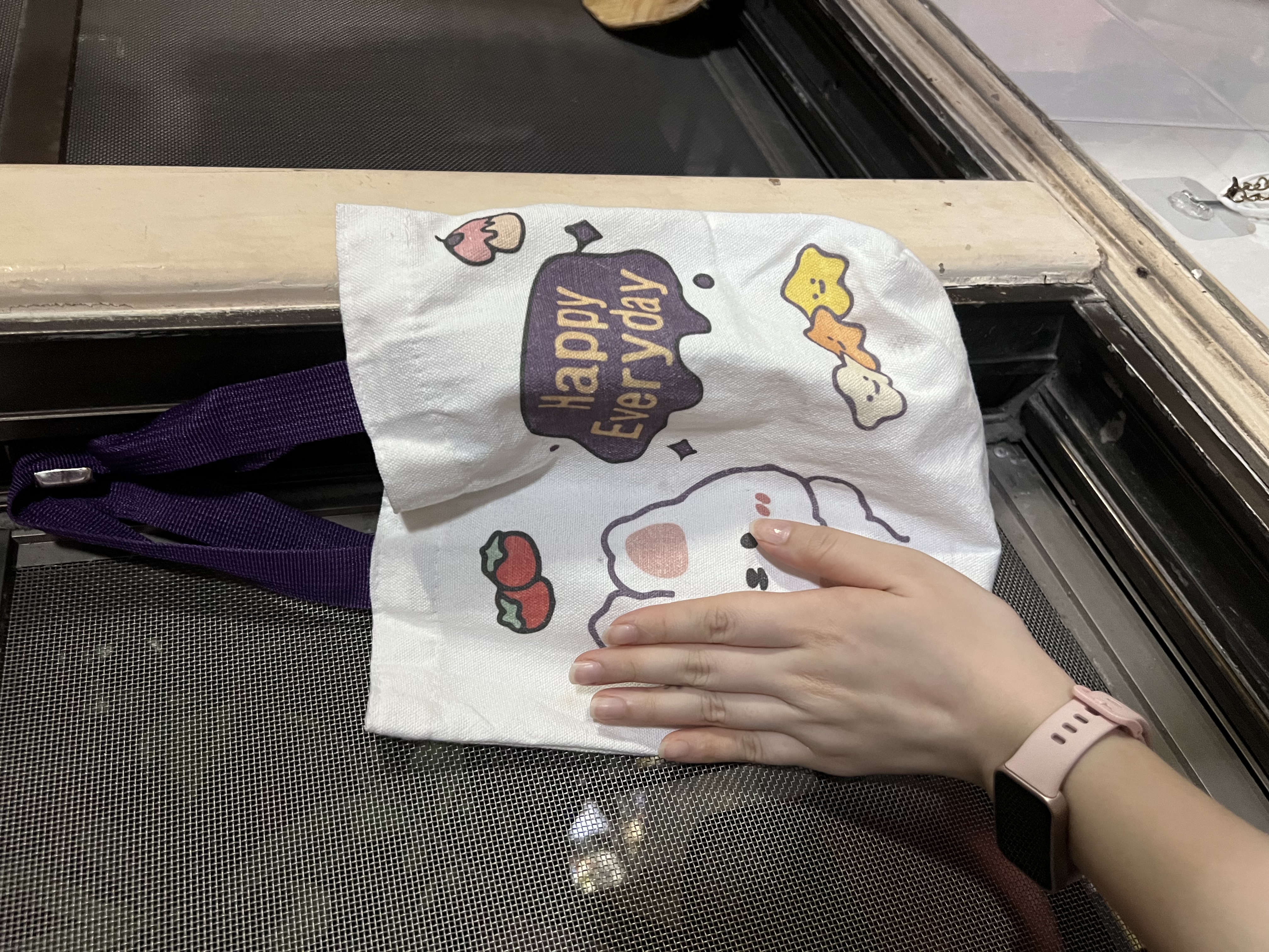 水桶帆布包手提包收纳包学生便携上班便当包收纳袋礼品袋手提包 凯蒂猫水桶包1个装 实拍图