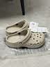 CROCS卡骆驰贝雅洞洞鞋轻便百搭男鞋一脚蹬洞洞鞋女拖鞋休闲鞋|10126 卵石色-2V3(含智必星) 37 /38(230mm) 实拍图