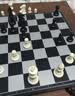 友邦（UB） 国际象棋黑白色磁性可折叠便携培训教学用棋露营(中号) 实拍图