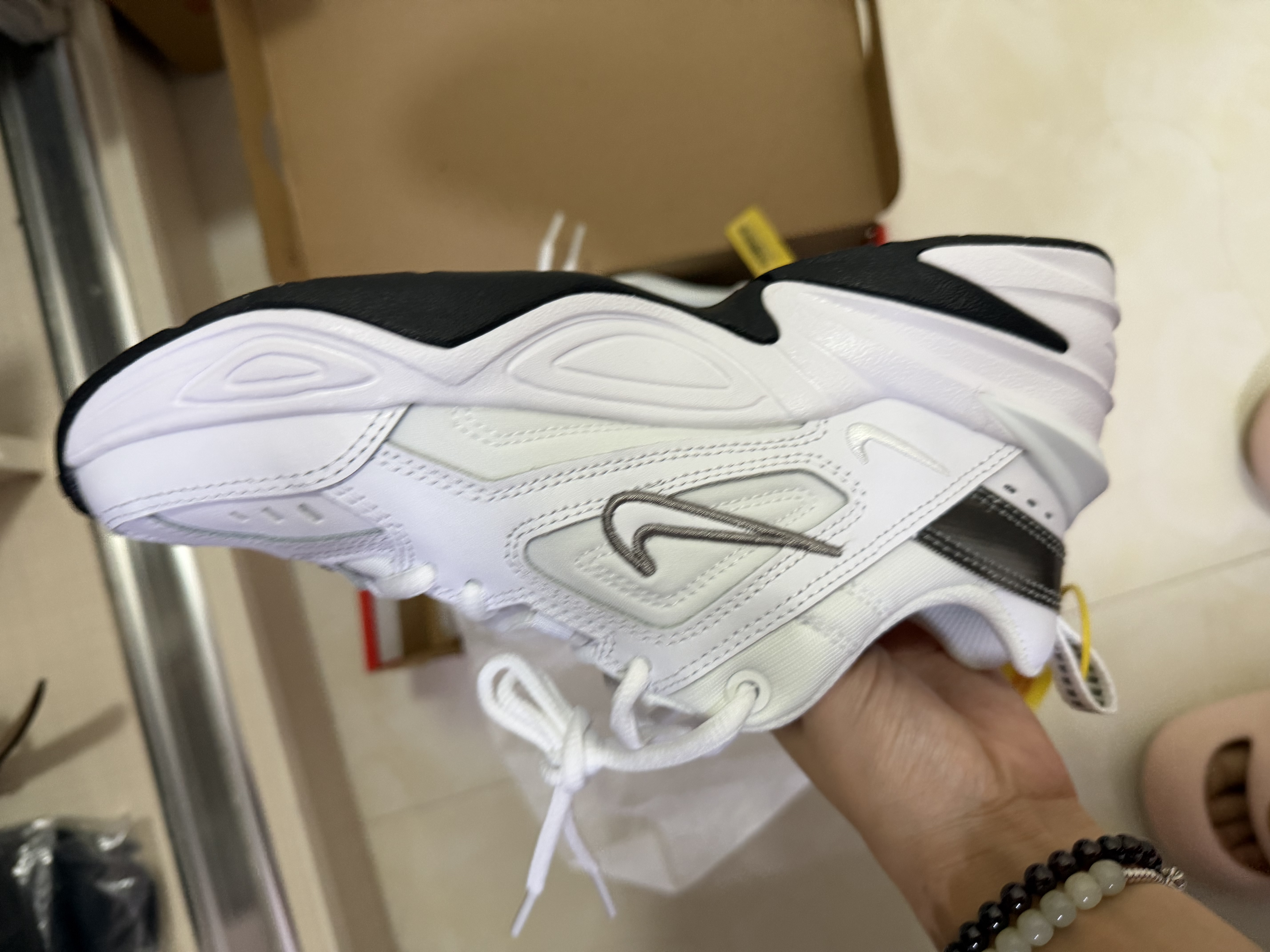 耐克NIKE休闲鞋女复古白老爹鞋M2K TEKNO运动鞋BQ3378-100白37.5 实拍图