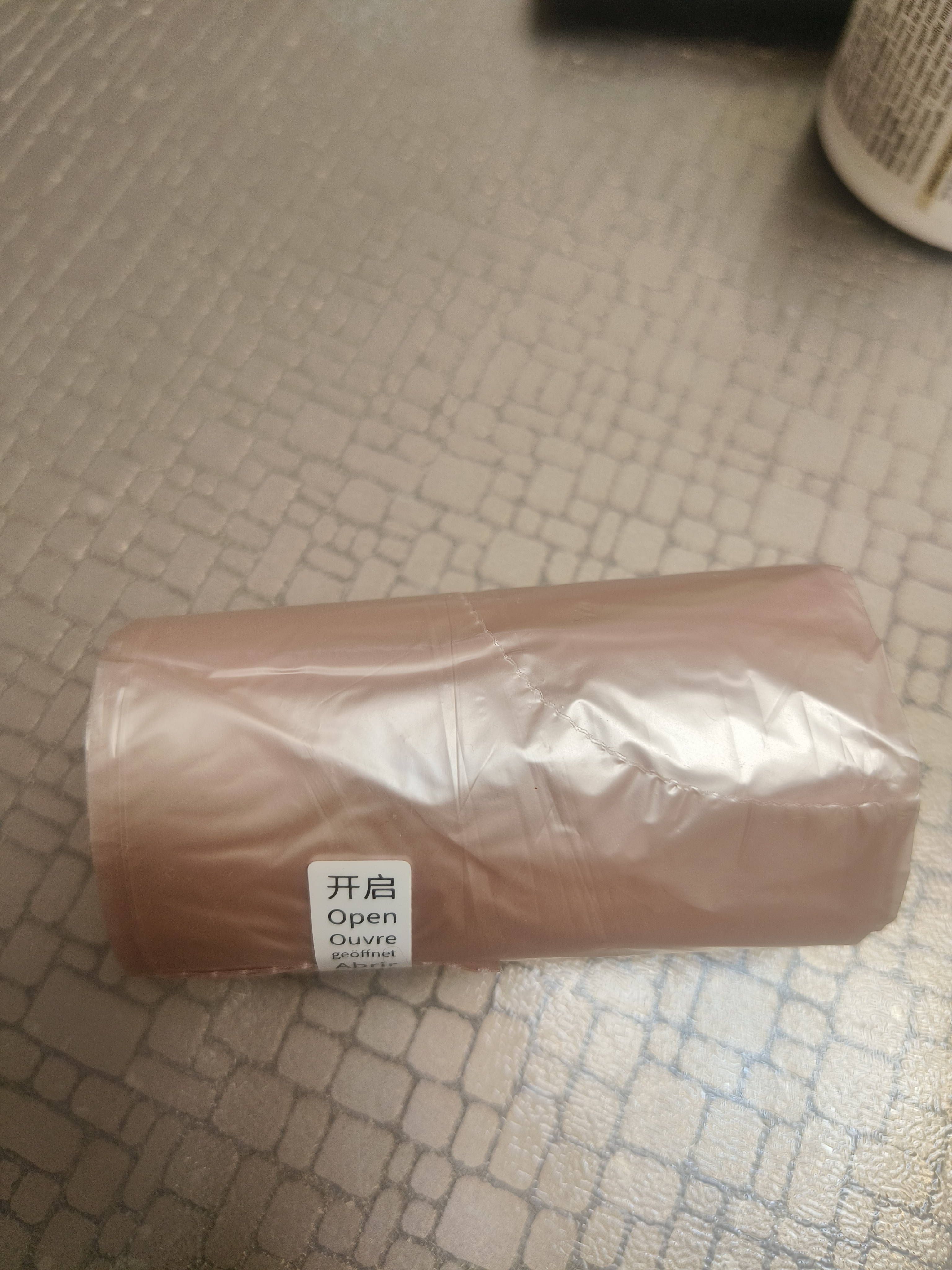 固成背心垃圾袋玫瑰金30*39cm90只装双面2丝桌面小号垃圾袋宠物拾便袋 实拍图