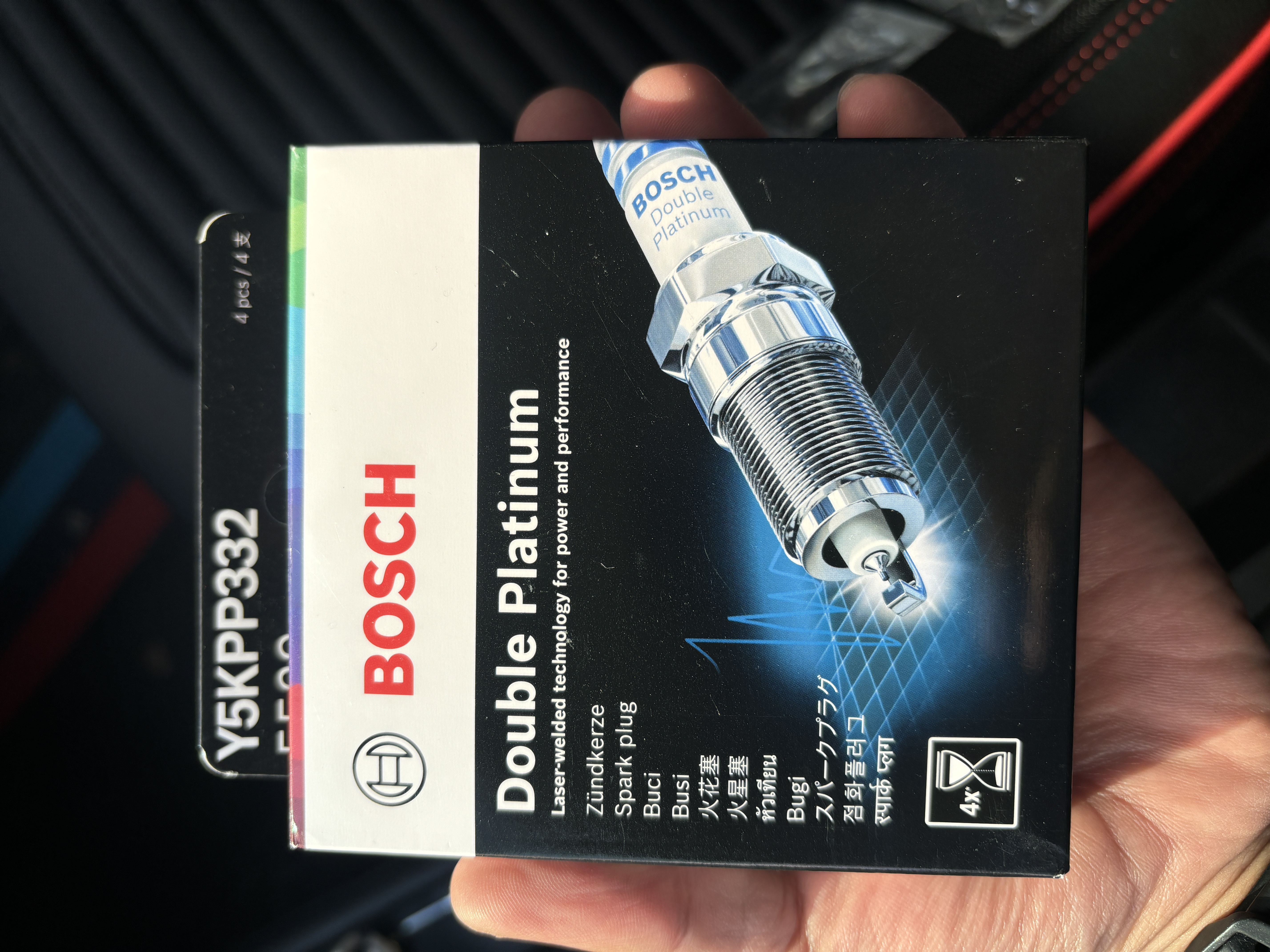 博世（BOSCH）博世原装 汽车火花塞/适用于 双铱金火花塞（套装四支价） 大众朗逸 捷达 桑塔纳 宝来 POLO【配双铂金】 实拍图