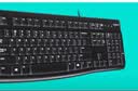 罗技（Logitech）K120 键盘 有线键盘 办公键盘 全尺寸 黑色U口 104键 实拍图